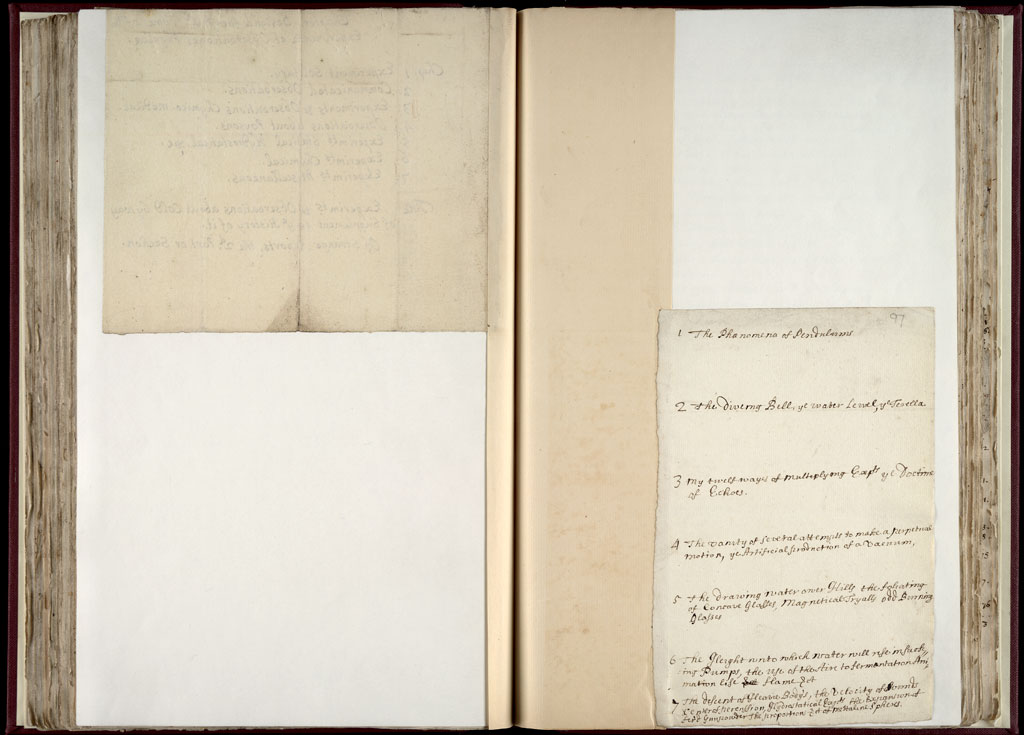 Boyle Papers Volume 36 Fol. 96v-97r