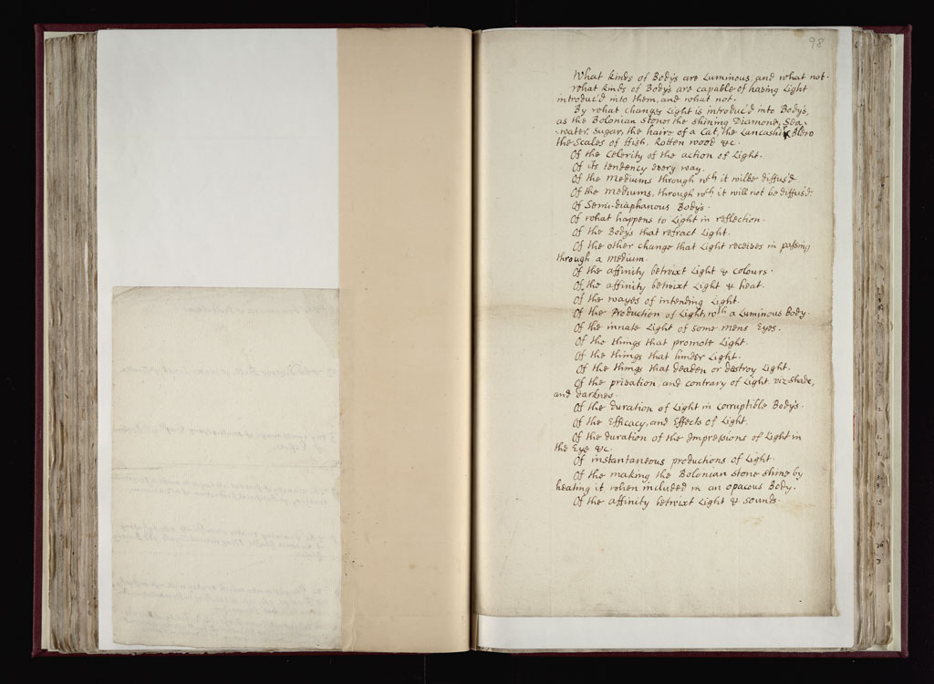 Boyle Papers Volume 36 Fol. 97v-98r