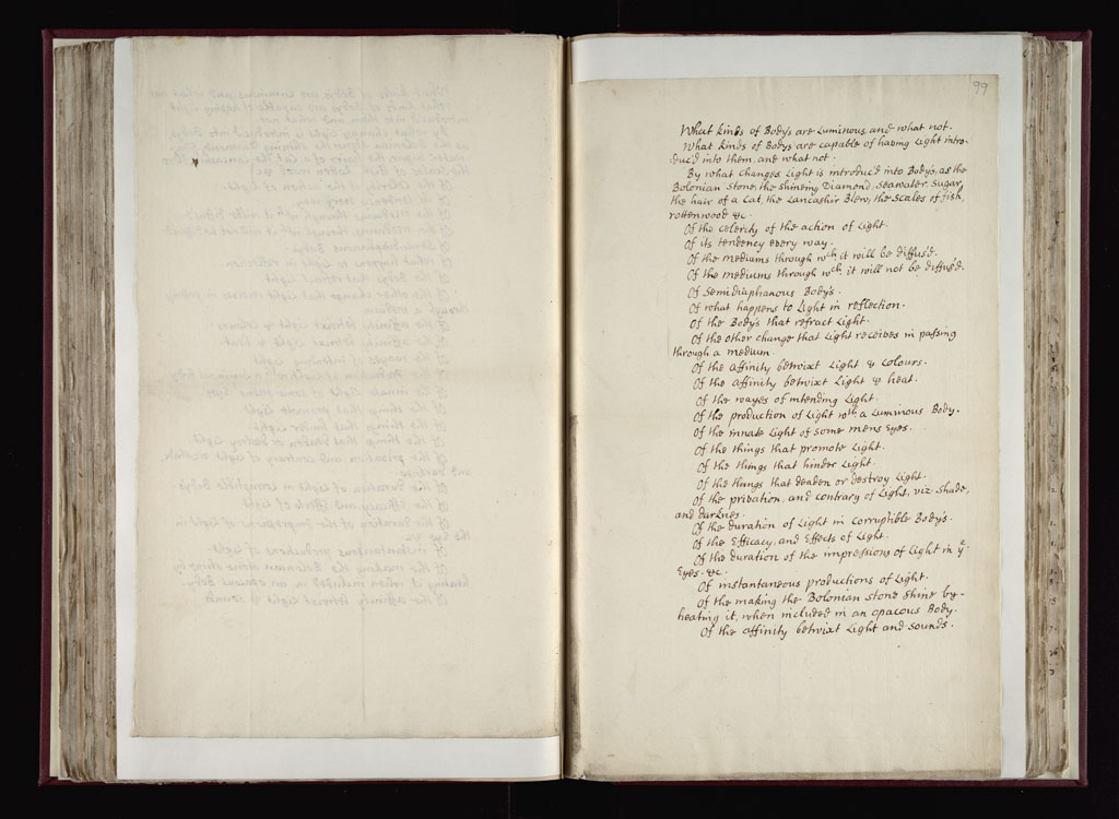 Boyle Papers Volume 36 Fol. 98v-99r