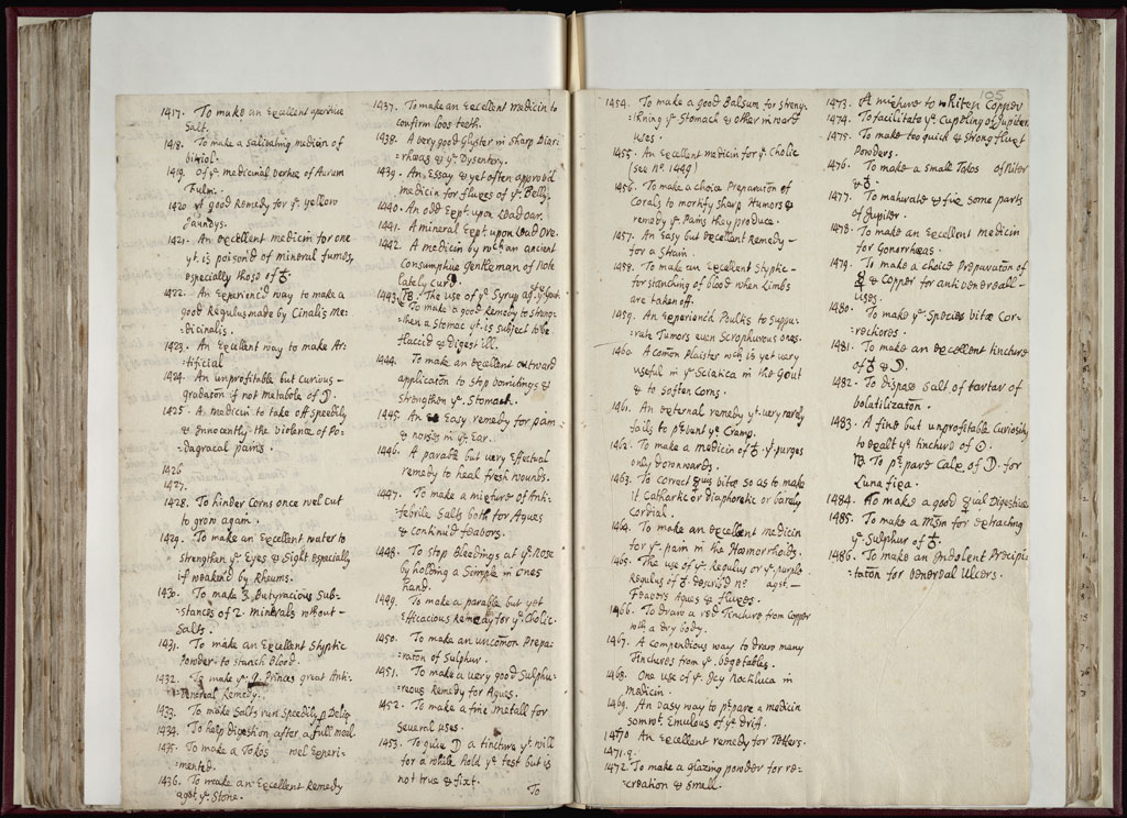 Boyle Papers Volume 36 Fol. 104v-105r