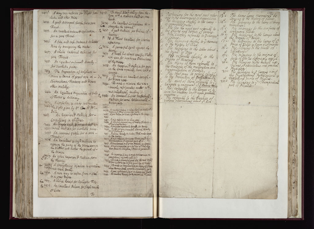 Boyle Papers Volume 36 Fol. 111v-112r