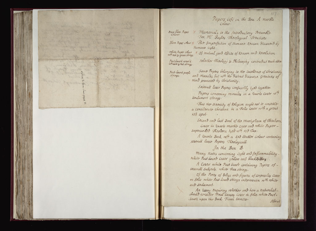 Boyle Papers Volume 36 Fol. 116v-117r