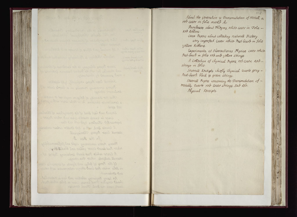 Boyle Papers Volume 36 Fol. 117v-118r