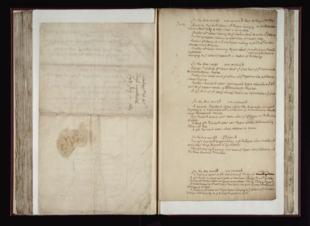 Boyle Papers Volume 36 Fol. 120v-121r