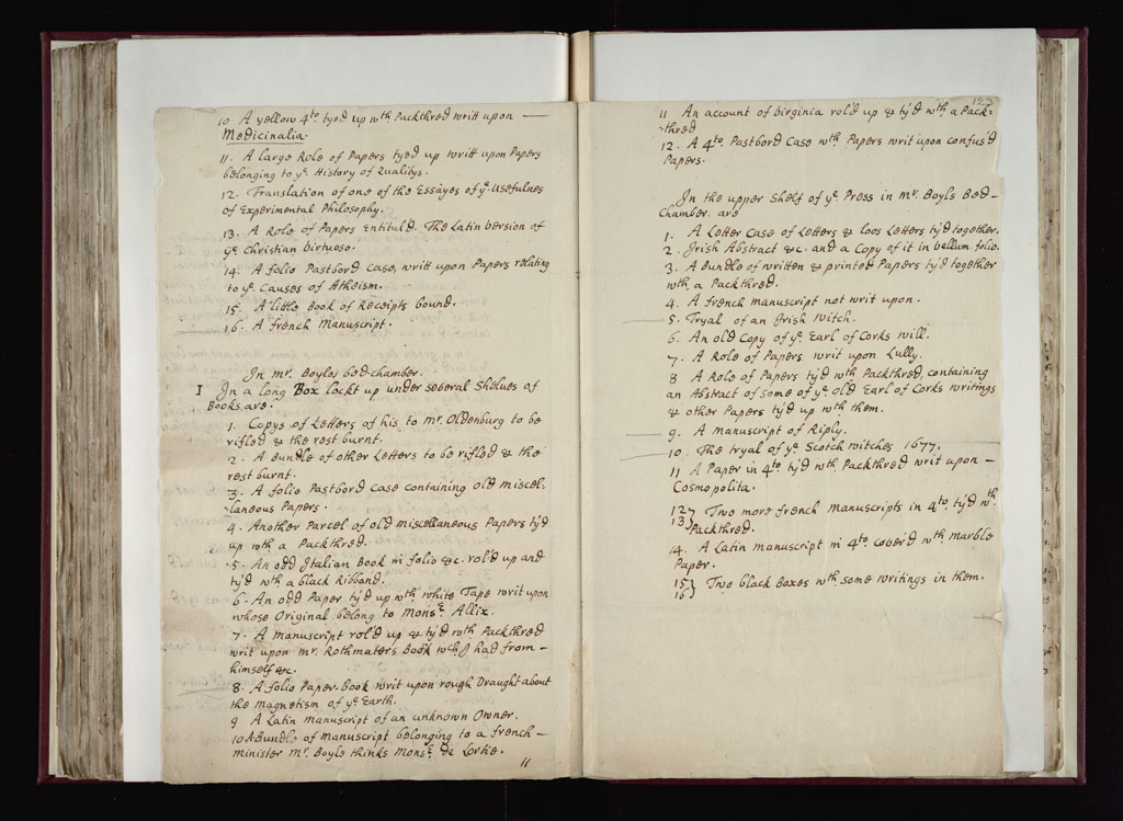 Boyle Papers Volume 36 Fol. 122v-123r