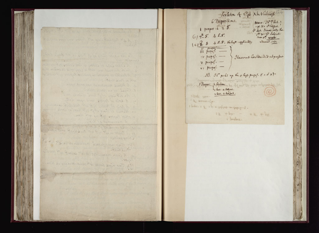 Boyle Papers Volume 36 Fol. 123v-124r