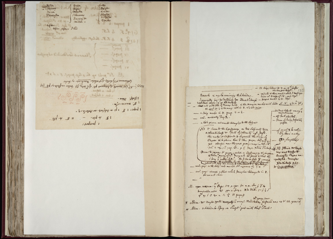 Boyle Papers Volume 36 Fol. 124v-125r