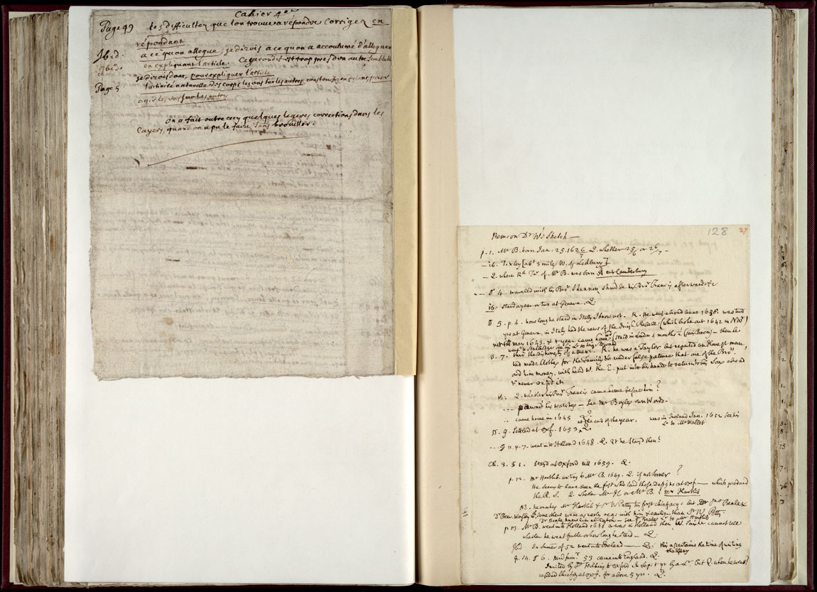 Boyle Papers Volume 36 Fol. 127v-128r