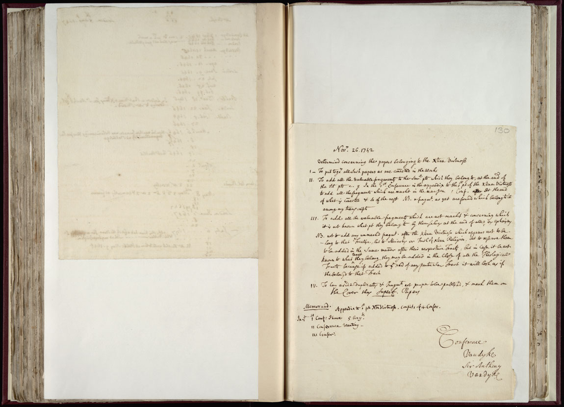 Boyle Papers Volume 36 Fol. 129v-130r