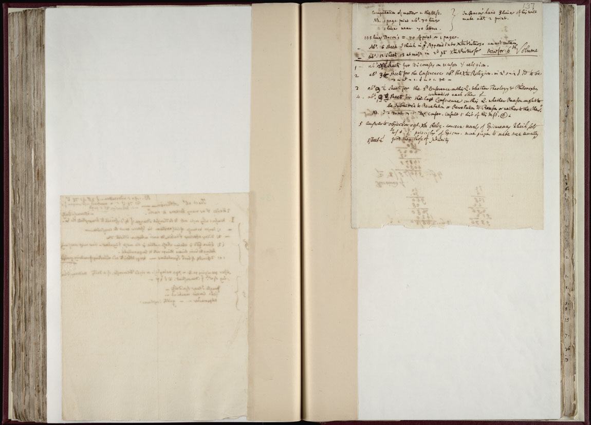 Boyle Papers Volume 36 Fol. 136v-137r