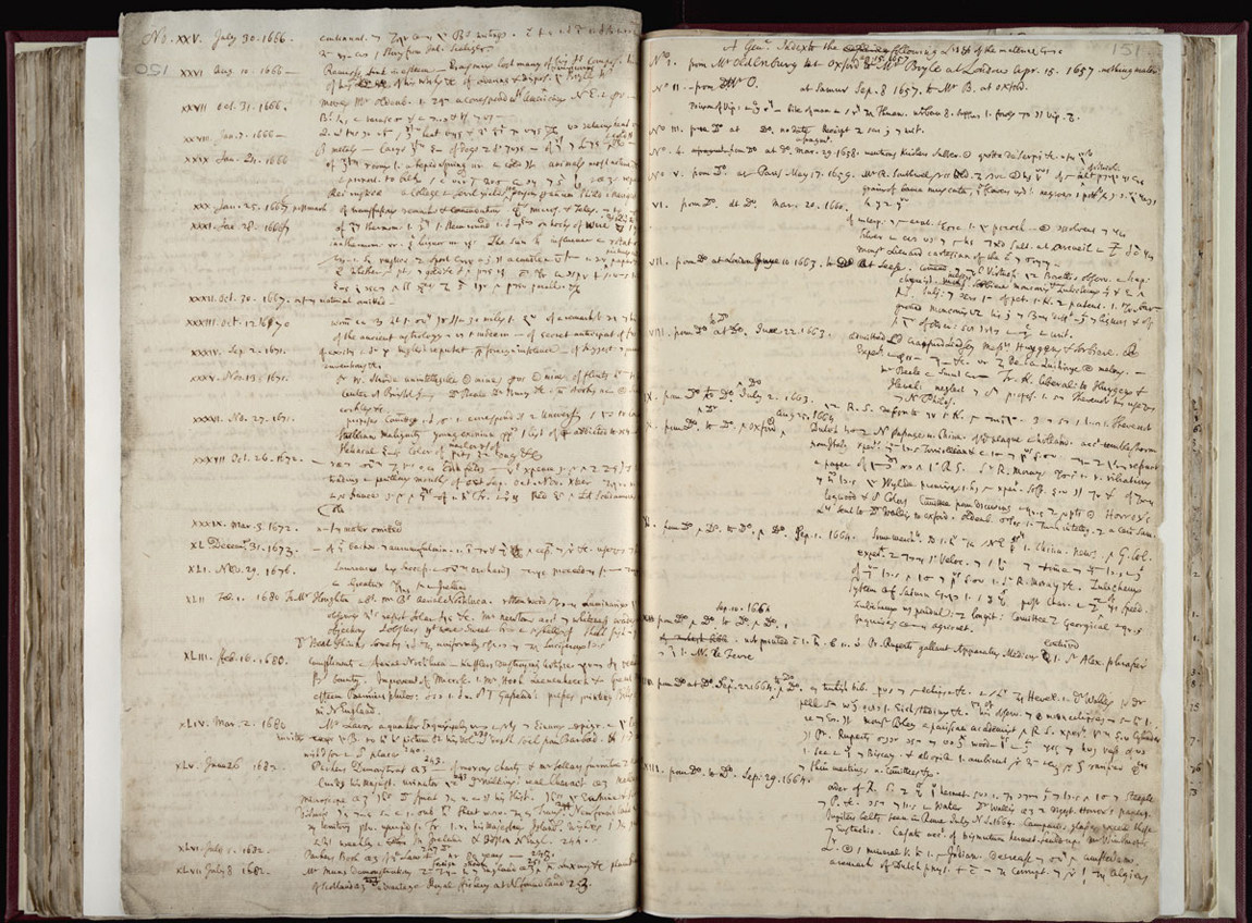 Boyle Papers Volume 36 Fol. 150v-151r