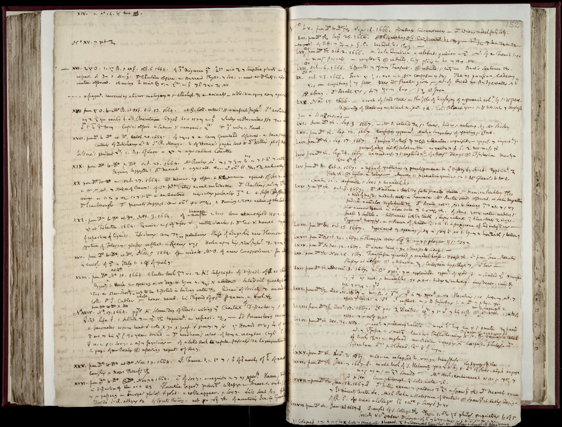 Boyle Papers Volume 36 Fol. 151v-152r