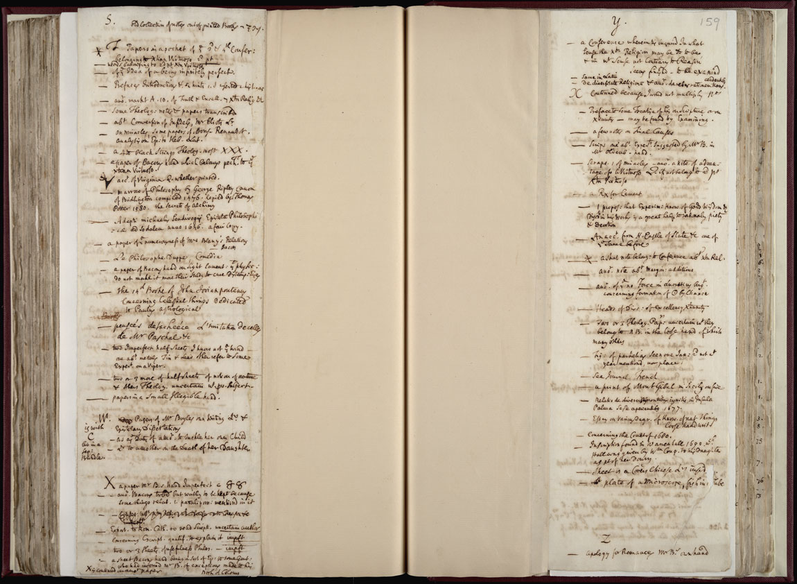 Boyle Papers Volume 36 Fol. 158v-159r