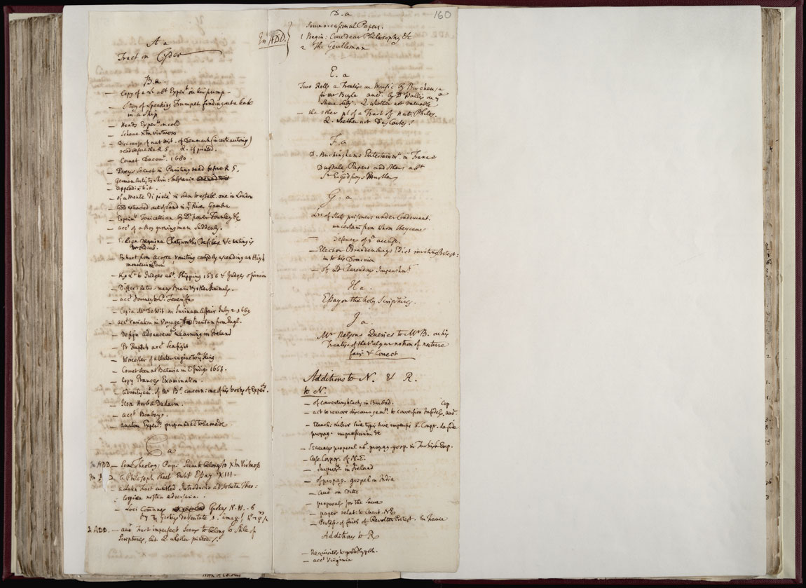 Boyle Papers Volume 36 Fol. 159v-160r