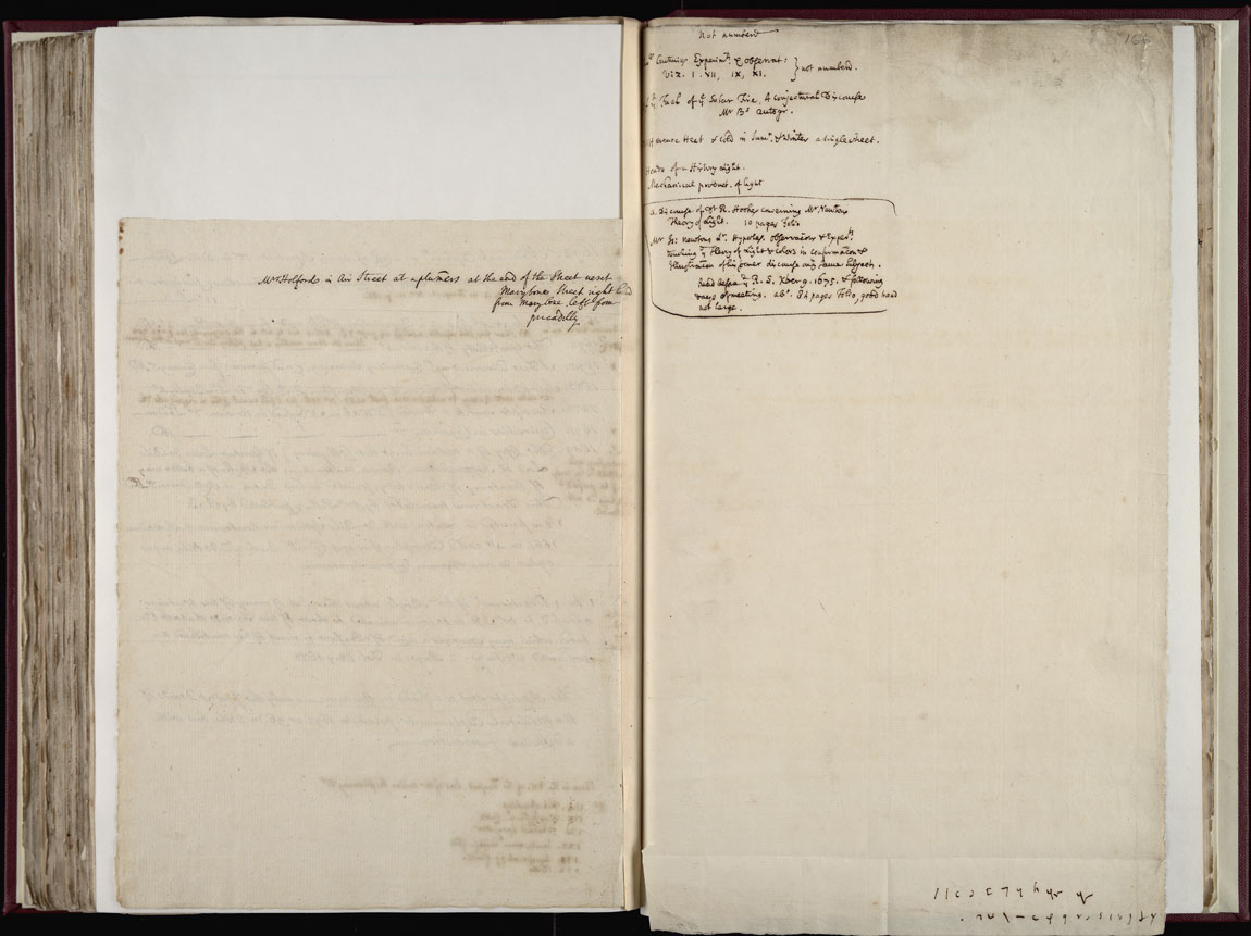 Boyle Papers Volume 36 Fol. 165v-166r