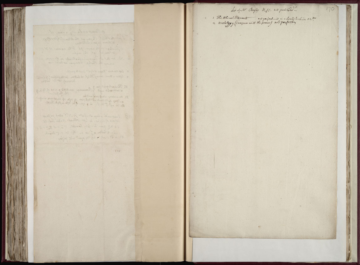 Boyle Papers Volume 36 Fol. 169v-170r