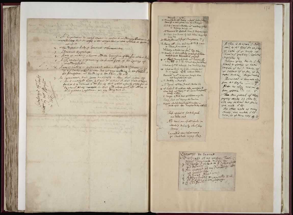 Boyle Papers Volume 36 Fol. 177v-178r