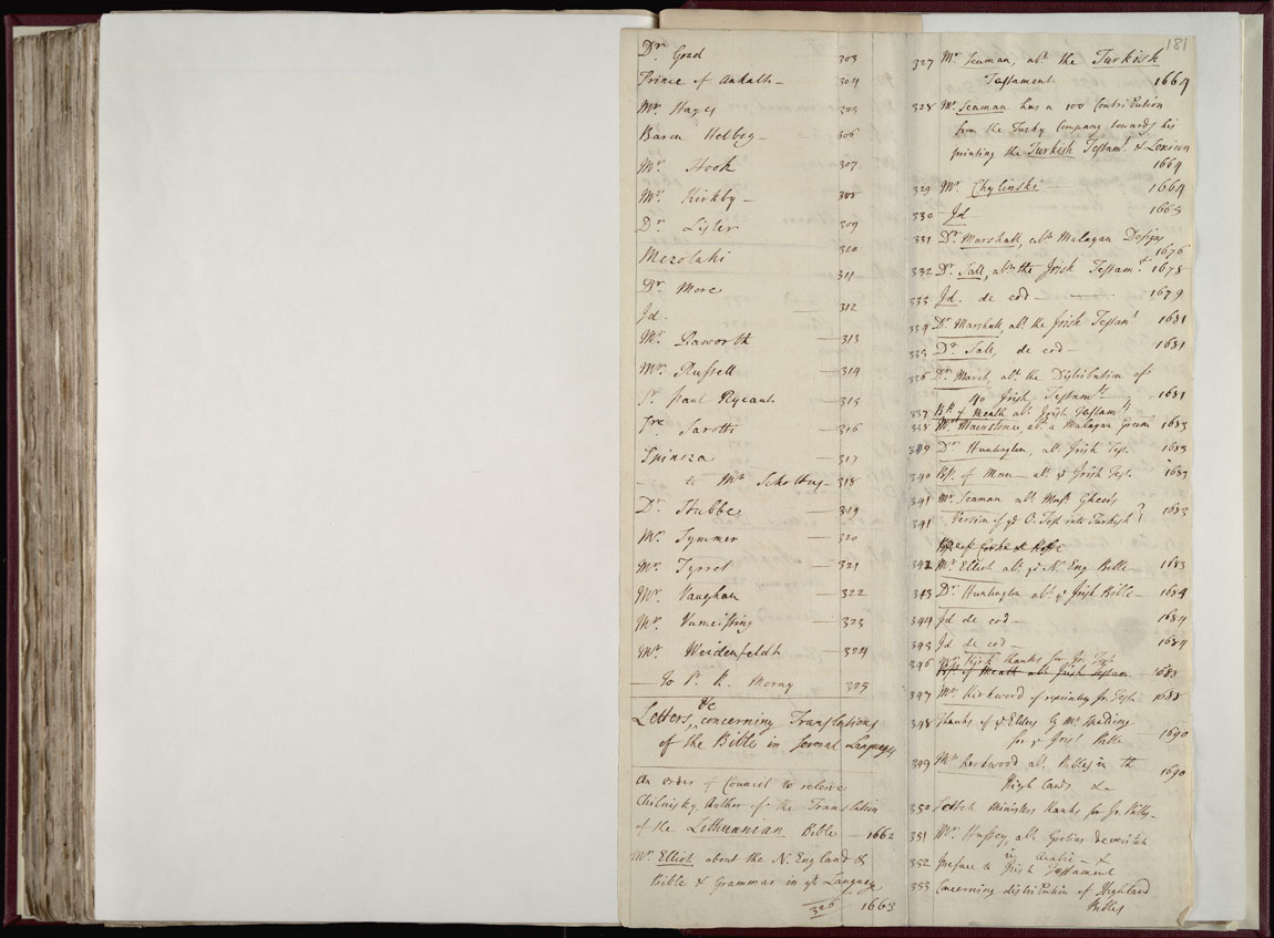 Boyle Papers Volume 36 Fol. 180v-181r