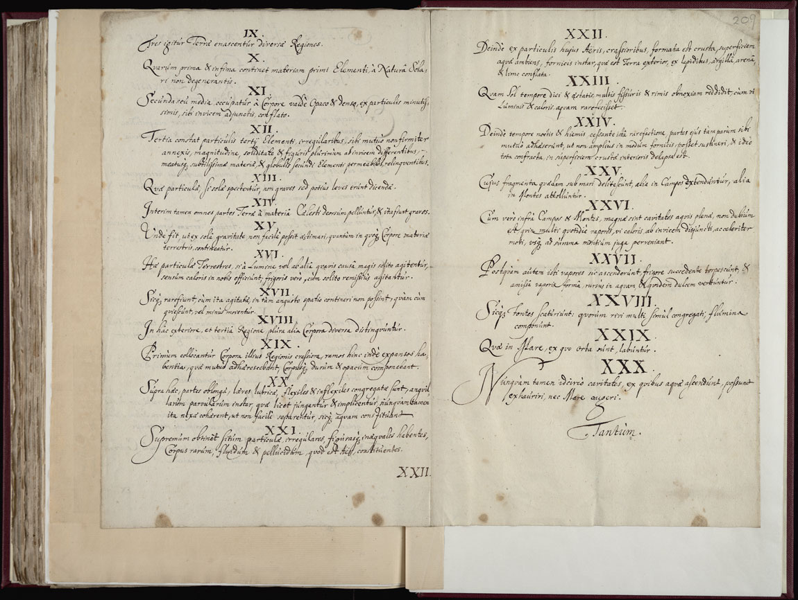 Boyle Papers Volume 36 Fol. 208v-209r