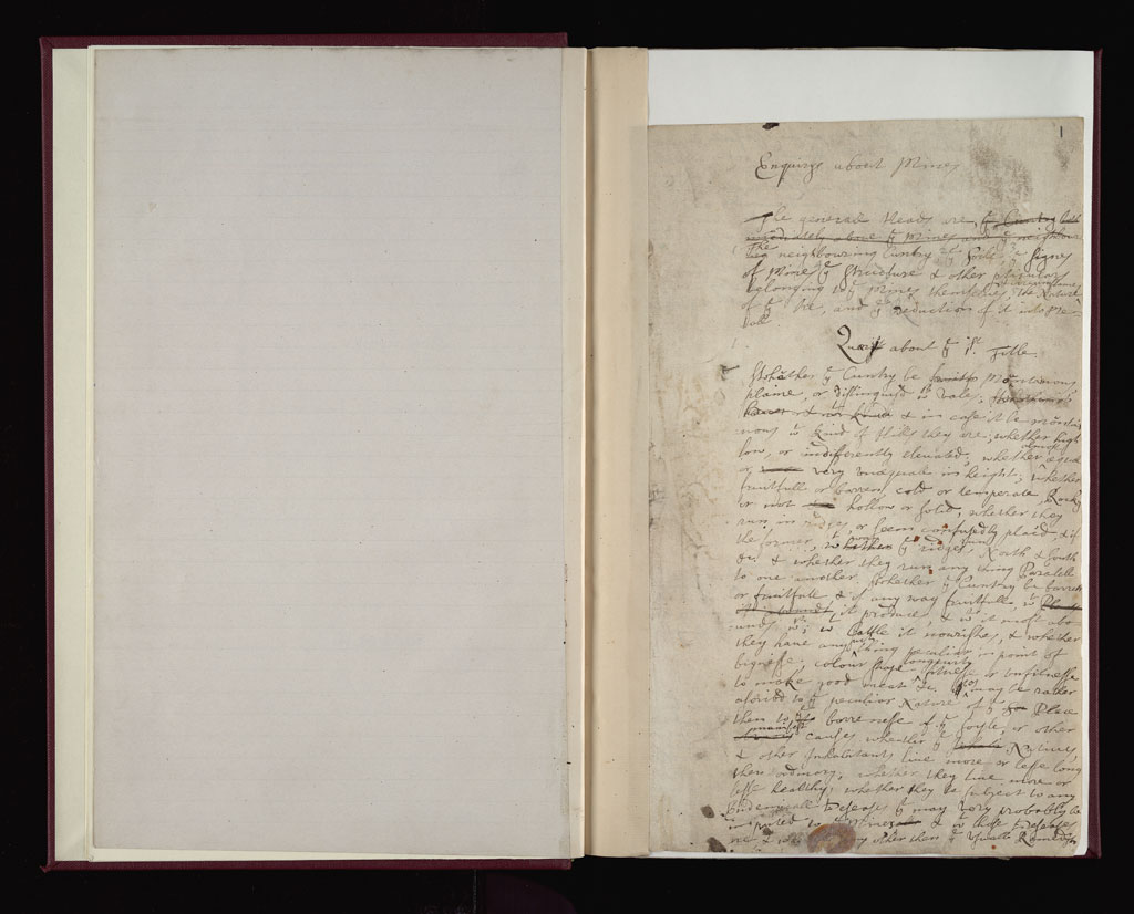 Boyle Papers Volume 38 Fol. 1r