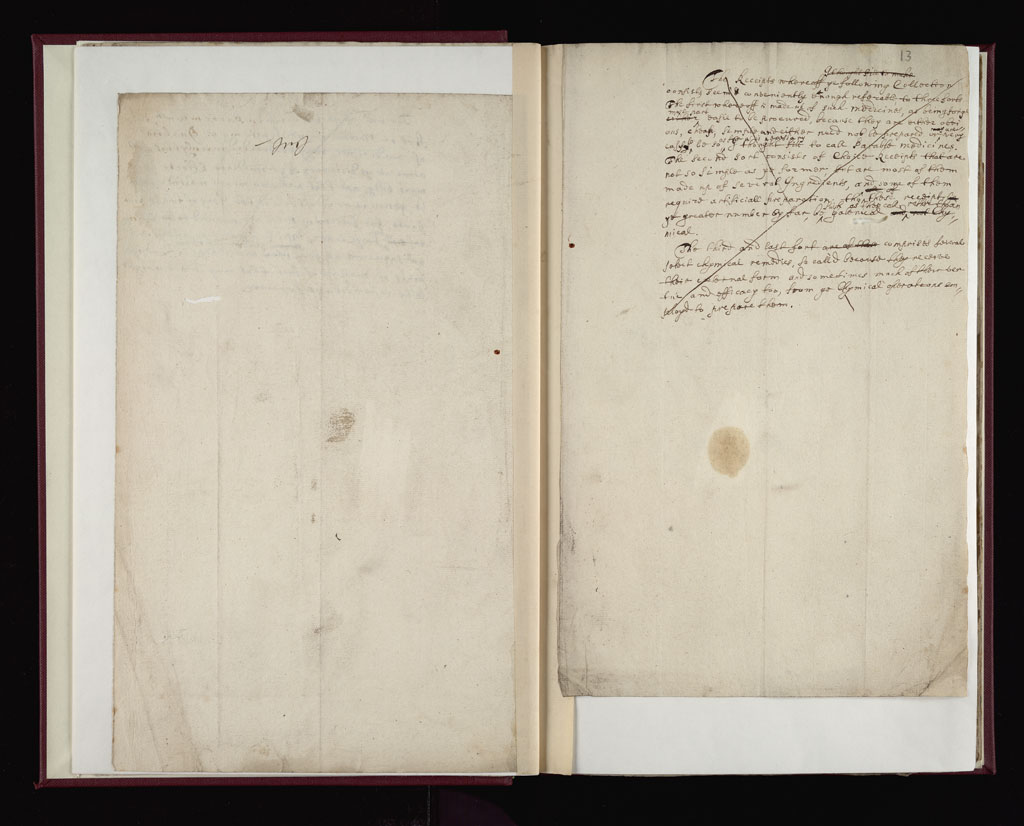 Boyle Papers Volume 38 Fol. 12v-13r