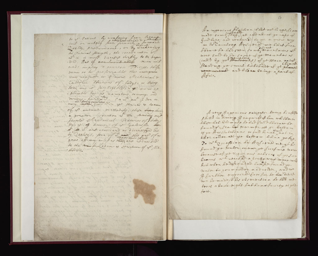 Boyle Papers Volume 38 Fol. 14v-15r