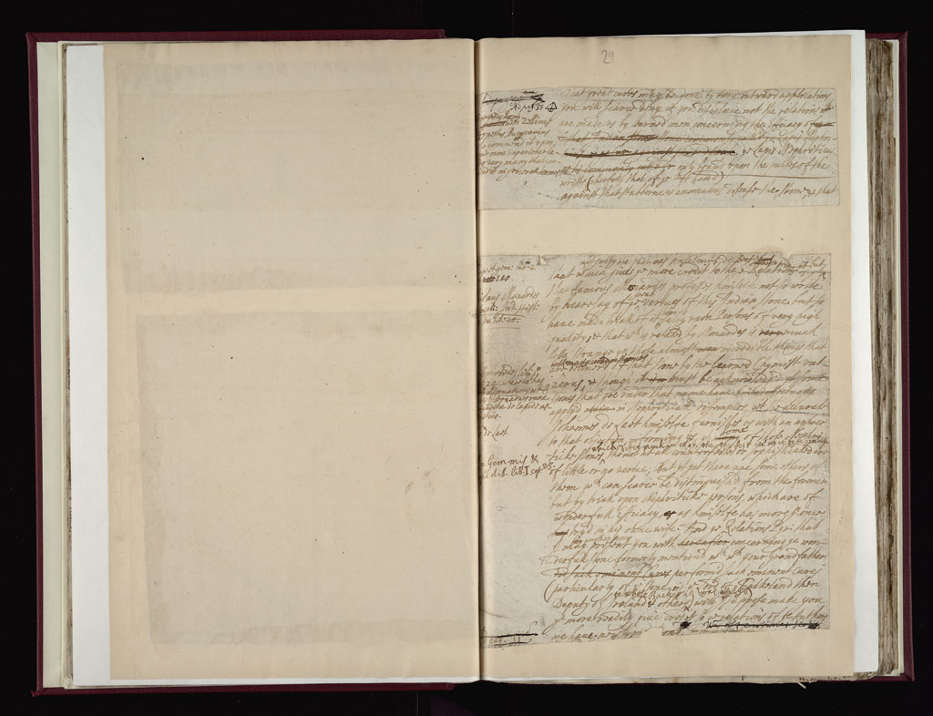 Boyle Papers Volume 38 Fol. 28v-29r