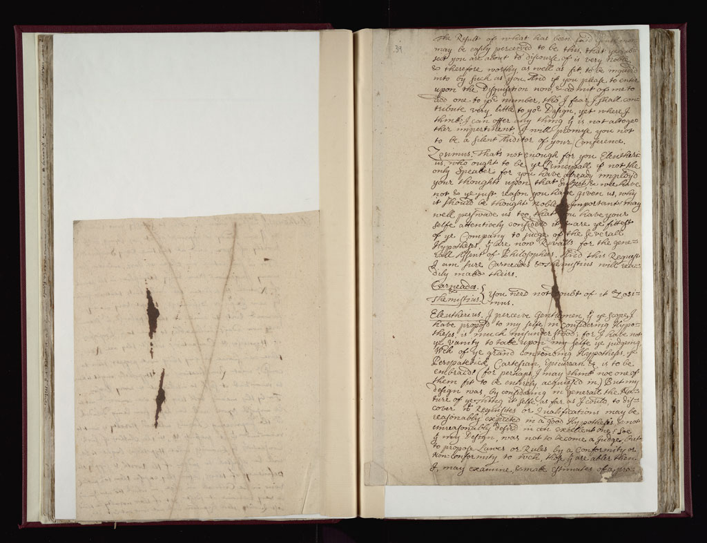 Boyle Papers Volume 38 Fol. 38v-39r