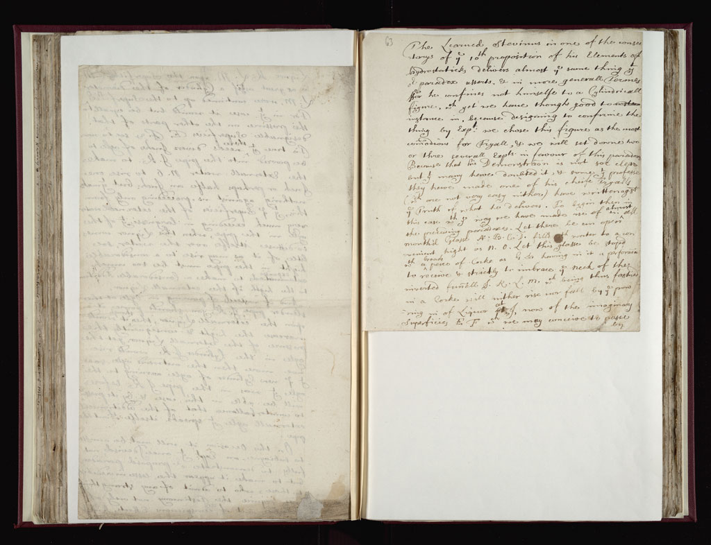 Boyle Papers Volume 38 Fol. 62v-63r