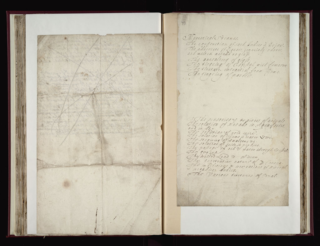 Boyle Papers Volume 38 Fol. 72v-73r