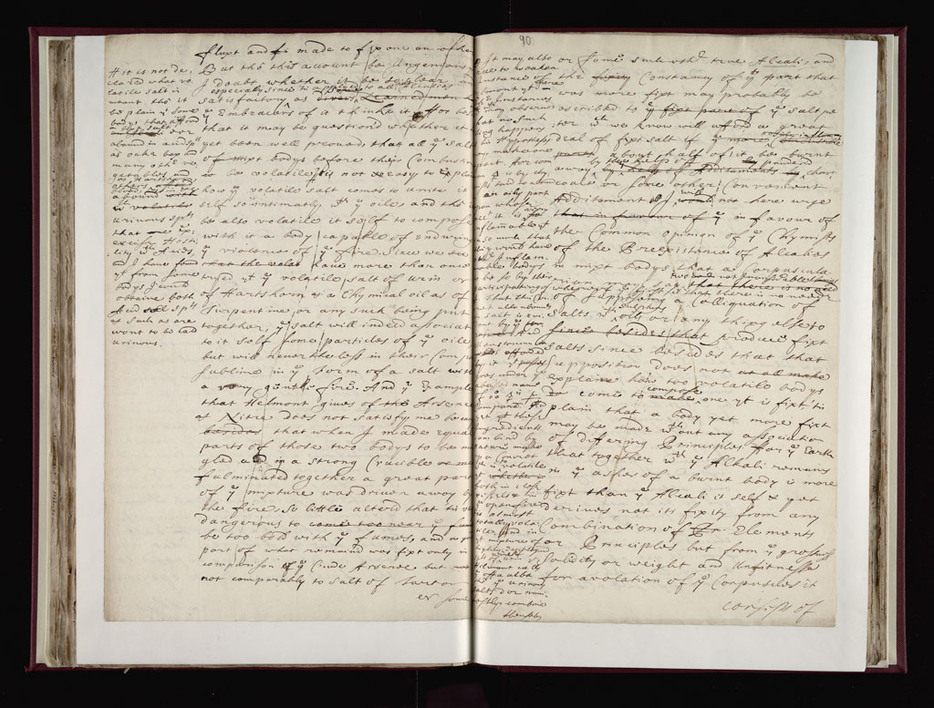 Boyle Papers Volume 38 Fol. 89v-90r