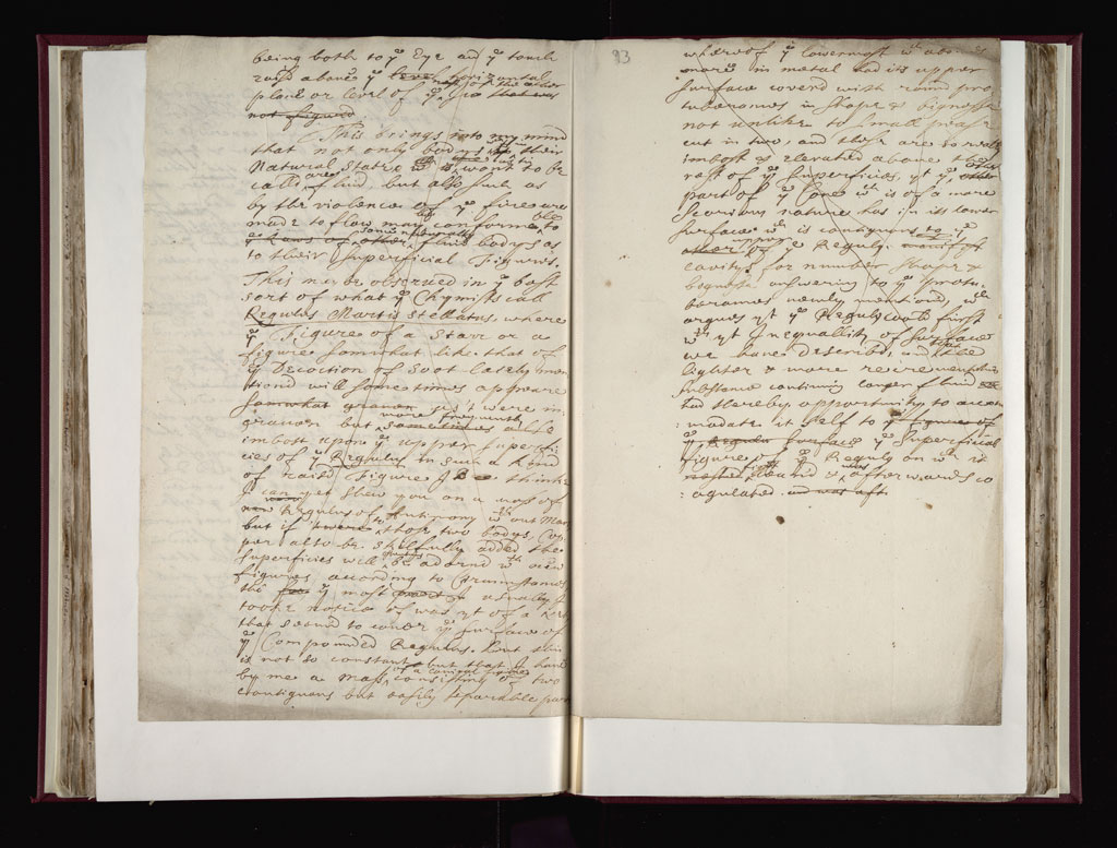 Boyle Papers Volume 38 Fol. 92v-93r