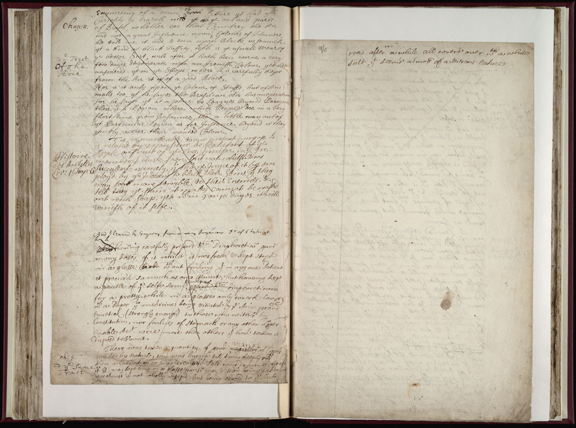 Boyle Papers Volume 38 Fol. 95v-96r