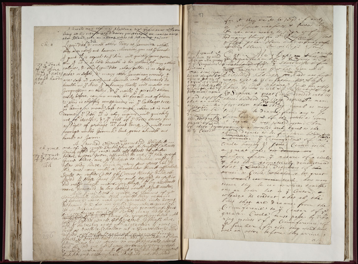 Boyle Papers Volume 38 Fol. 96v-97r