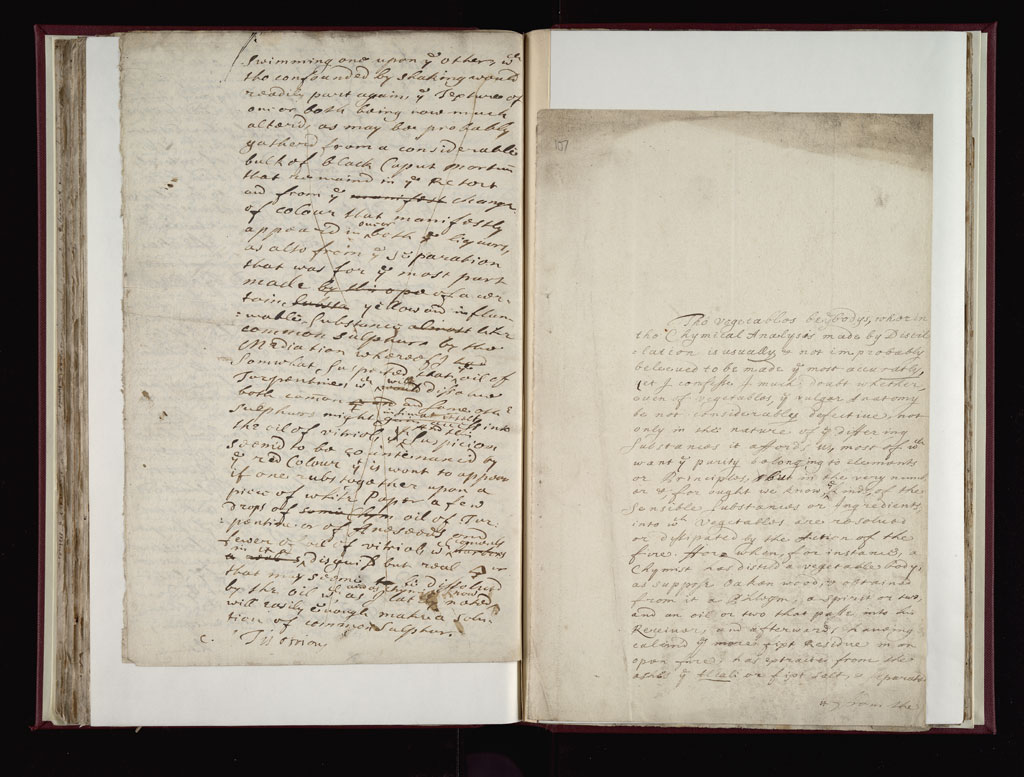 Boyle Papers Volume 38 Fol. 106v-107r