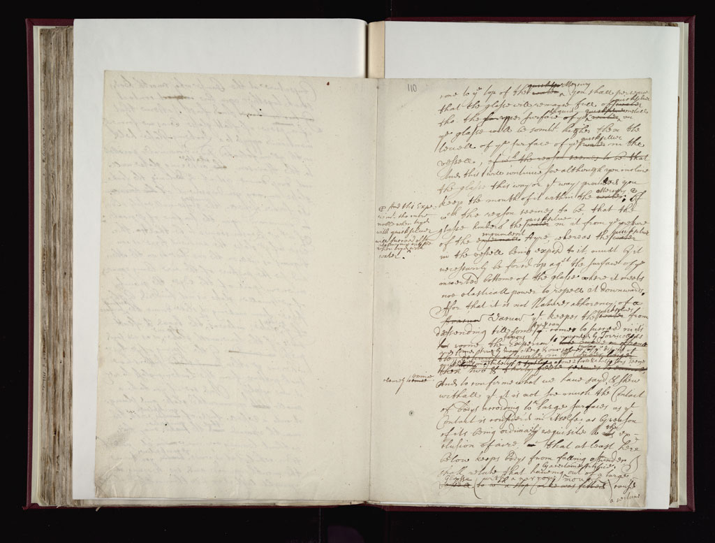 Boyle Papers Volume 38 Fol. 109v-110r