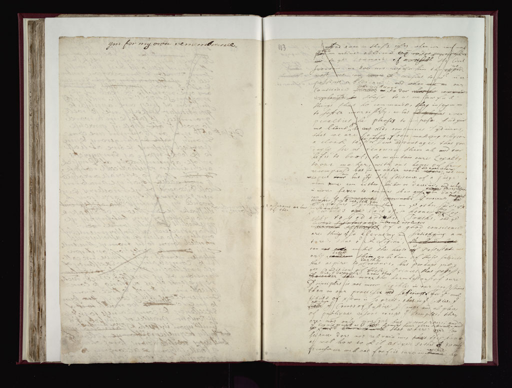 Boyle Papers Volume 38 Fol. 112v-113r