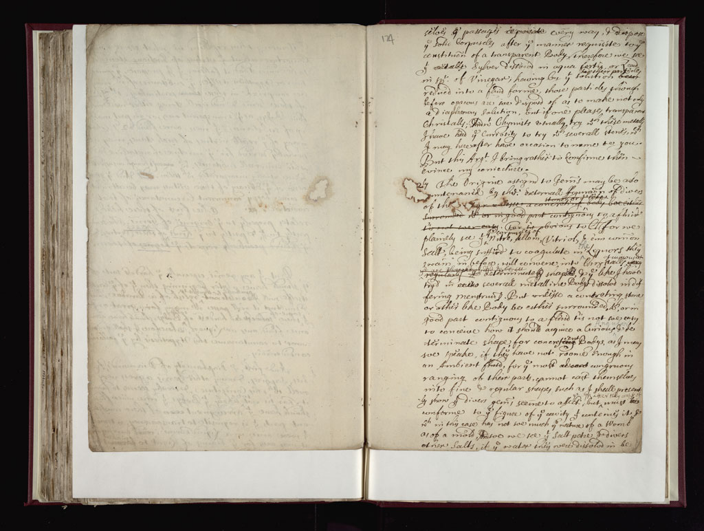 Boyle Papers Volume 38 Fol. 123v-124r