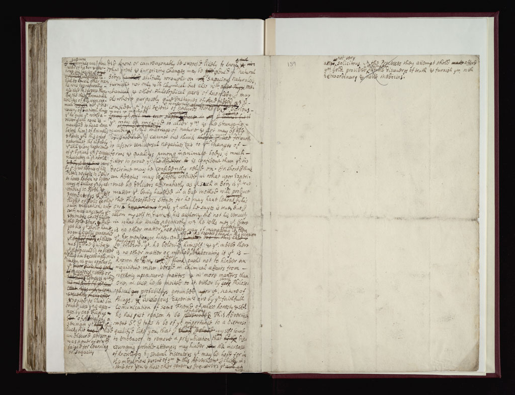 Boyle Papers Volume 38 Fol. 158v-159r