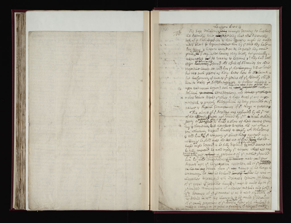 Boyle Papers Volume 38 Fol. 159v-160r